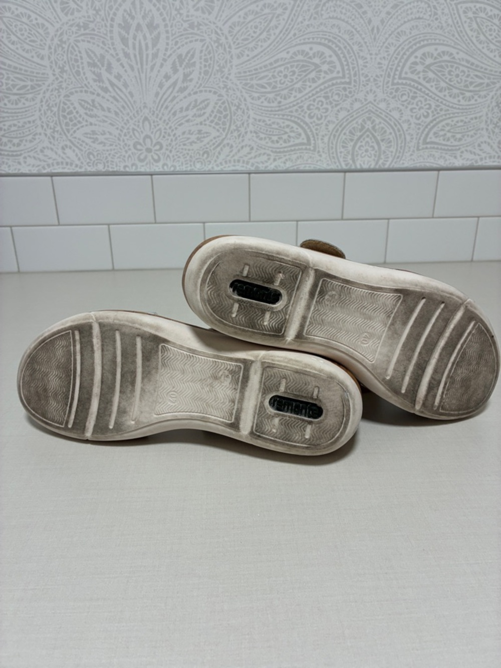 Rieker Remonte Soft - Light Blue Botanical Patterned Adjustable Buckle Sandals - Picture 8 of 12
